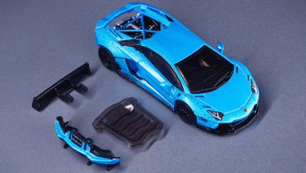 Машинка Premium Hot Wheels LBWK Lamborghini Aventador LP 700-4 Elite 64 1:64 HGW14 Blue - Retromagaz, image 4