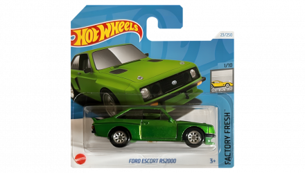 Машинка Базовая Hot Wheels Ford Escort RS2000 Super Treasure Hunt STH Factory Fresh 1:64 HTF30 Green - Retromagaz, image 1