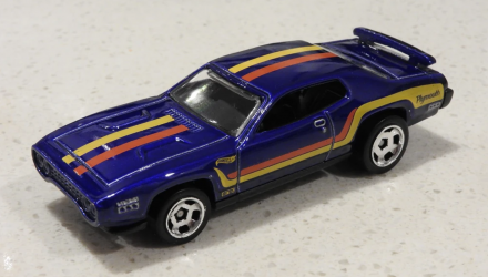 Машинка Базовая Hot Wheels '71 Plymouth Road Runner Muscle Mania 1:64 GTB42 Blue - Retromagaz, image 2