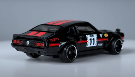 Тематическая Машинка Hot Wheels Custom Ford Maverick Vintage Racing Club 1:64 HRT81/HRV09 Black - Retromagaz, image 3