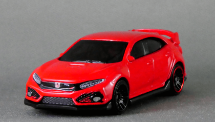 Машинка Базовая Hot Wheels 2018 Honda Civic Type R Nightburnerz 1:64 FYB72 Red - Retromagaz, image 2