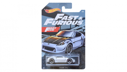 Тематична Машинка Hot Wheels Nissan 370Z Fast & Furious 1:64 FYY52 Silver - Retromagaz, image 1