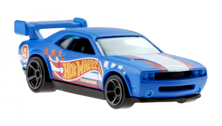 Машинка Базова Hot Wheels Dodge Challenger Drift Car Race Team 1:64 GRY22 Blue - Retromagaz, image 5