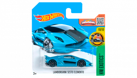 Машинка Базова Hot Wheels Lamborghini Sesto Elemento Exotics 1:64 DHR02 Blue - Retromagaz, image 1