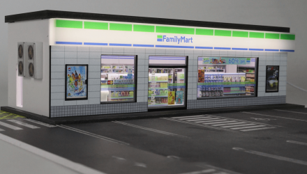 Диорама G-Fans Supermarket Family Mart Супермаркет с Подсветкой 1:64 White - Retromagaz, image 4