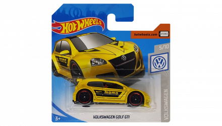 Машинка Базова Hot Wheels Volkswagen Golf GTI MOMO Volkswagen 1:64 FYF75 Yellow - Retromagaz, image 1