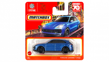 Машинка Велике Місто Matchbox Porsche Cayenne Turbo Metro 1:64 HLD01 Blue - Retromagaz, image 1