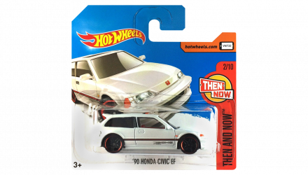 Машинка Базова Hot Wheels '90 Honda Civic EF Then and Now 1:64 DVB00 White - Retromagaz, image 1