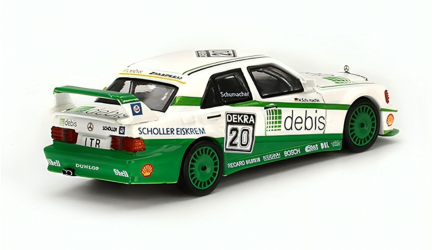 Машинка Premium MINI GT Mercedes-Benz 190E 2.5 16 Evolution II 1991 DTM 1:64 White - Retromagaz, image 5