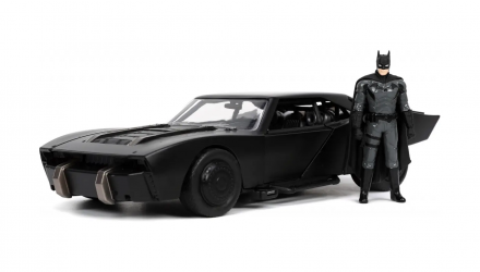 Машинка Jada Batman (2022) Бетмобіль з Фігуркою Бетмена 1:24 Black - Retromagaz, image 1