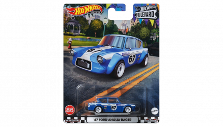 Машинка Premium Hot Wheels '67 Ford Anglia Racer Boulevard 1:64 GJT68/HKF32 Blue - Retromagaz, image 1