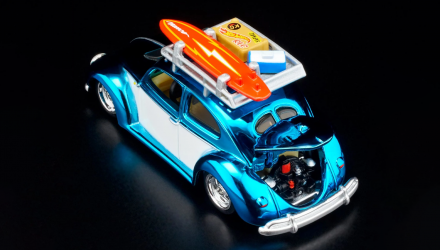 Машинка Premium Hot Wheels “Kawa-Bug-A” ‘49 VW Beetle Red Line Club RLC 1:64 HGK76 Blue - Retromagaz, image 4