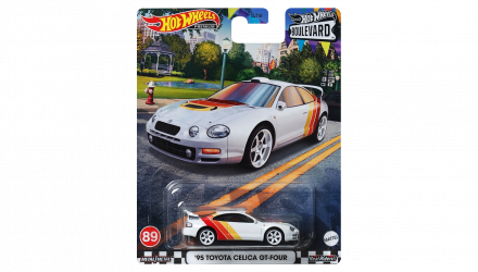 Машинка Premium Hot Wheels '95 Toyota Celica GT-Four Boulevard 1:64 GJT68/HKF33 White - Retromagaz, image 1