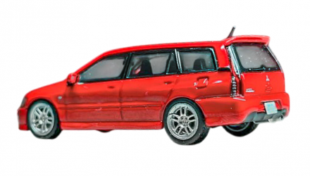 Машинка Premium Tarmac Works Mitsubishi Lancer Evolution Wagon ROAD64 1:64 Red - Retromagaz, image 4