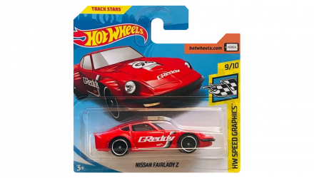 Машинка Базовая Hot Wheels Nissan Fairlady Z Speed Graphics 1:64 FJY42 Red - Retromagaz, image 1