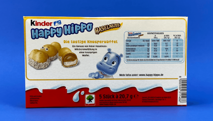 Набір Батончик Kinder Happy Hippo Haselnuss 5 Pieces 103g 10шт - Retromagaz, image 3