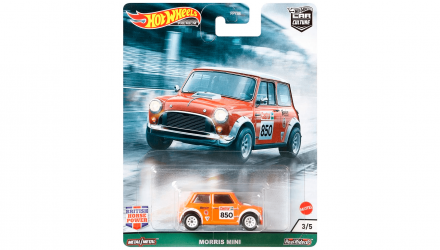 Машинка Premium Hot Wheels Morris Mini British Horsepower 1:64 GRJ59 Orange - Retromagaz, image 1