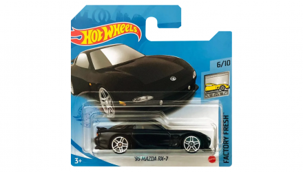 Машинка Базова Hot Wheels '95 Mazda RX-7 Factory Fresh 1:64 GRY28 Black - Retromagaz, image 1