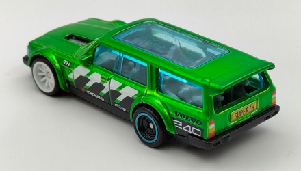 Машинка Базовая Hot Wheels Volvo 240 Drift Wagon Super Treasure Hunt STH Slammed 1:64 HKL19 Green - Retromagaz, image 6