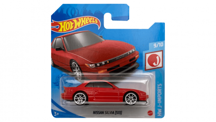 Машинка Базова Hot Wheels Nissan Silvia (S13) J-Imports 1:64 GTB07 Red - Retromagaz, image 1