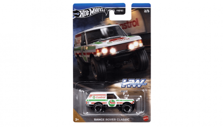 Тематическая Машинка Hot Wheels Range Rover Classic Castrol Speed Graphics 1:64 HRT08 White - Retromagaz, image 6