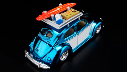 Машинка Premium Hot Wheels “Kawa-Bug-A” ‘49 VW Beetle Red Line Club RLC 1:64 HGK76 Blue - Retromagaz, image 3