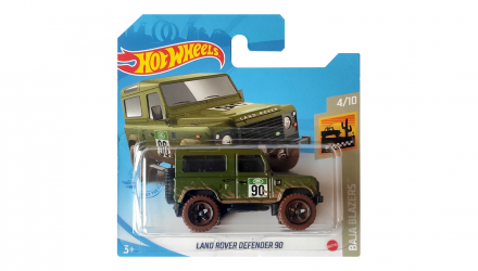 Машинка Базова Hot Wheels Land Rover Defender 90 Baja Blazers 1:64 GRX66 Green - Retromagaz, image 1