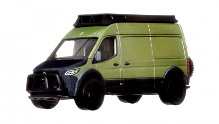 Машинка Premium Hot Wheels Mercedes-Benz Sprinter Deutschland Design 1:64 HCJ96 Green - Retromagaz, image 2