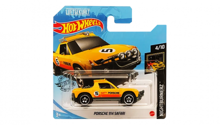 Машинка Базовая Hot Wheels Porsche 914 Safari Luftgekult Nightburnerz 1:64 GHB50 Yellow - Retromagaz, image 1