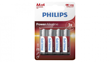 Батарейка Philips AA Bat Alkaline Power 4шт - Retromagaz, image 1