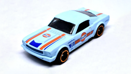 Машинка Базова Hot Wheels '65 Mustang 2+2 Fastback Gulf Speed Graphics 1:64 GHC86 Light Blue - Retromagaz, image 2