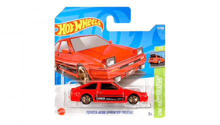 Машинка Базовая Hot Wheels Toyota AE86 Sprinter Trueno Hatchbacks 1:64 HCW77 Red - Retromagaz, image 1