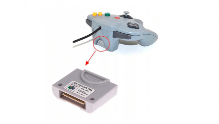 Карта Пам'яті Nintendo N64 NUS-004 Controller Pak 32KB Grey Б/У - Retromagaz, image 1