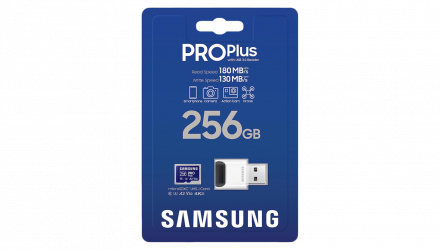 Карта Пам'яті Samsung Pro Plus UHS-I U3 V30 A2 + Reader 256GB - Retromagaz, image 1