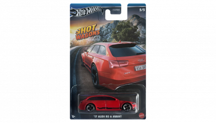 Тематична Машинка Hot Wheels '17 Audi RS 6 Avant Hot Wagons 1:64 HWR56/HRR85 Red - Retromagaz, image 1