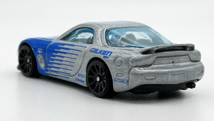 Машинка Базова Hot Wheels '95 Mazda RX-7 Falken Drift 1:64 HCX62 Silver - Retromagaz, image 4