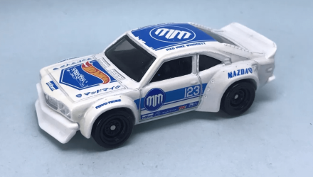 Машинка Базовая Hot Wheels Mazda RX-3 Super Treasure Hunt STH Drift 1:64 GTD00 White - Retromagaz, image 1