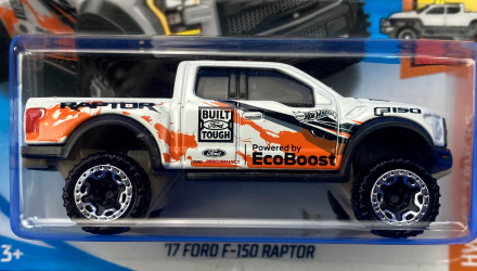 Машинка Базова Hot Wheels '17 Ford F-150 Raptor Hot Trucks 1:64 FJW59 White - Retromagaz, image 2