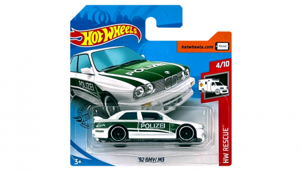 Машинка Базова Hot Wheels '92 BMW M3 Rescue 1:64 GHC61 White - Retromagaz, image 1