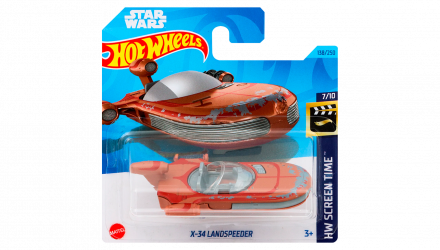 Машинка Базова Hot Wheels X-34 Landspeeder Star Wars Screen Time 1:64 HKG76 Red - Retromagaz, image 1