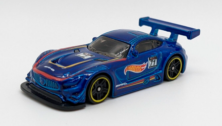 Машинка Базовая Hot Wheels '16 Mercedes-AMG GT3 Project CARS 2 Legends of Speed 1:64 FJY10 Dark Blue - Retromagaz, image 2