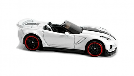 Машинка Базовая Hot Wheels '19 Corvette ZR1 Convertible Torque 1:64 GRY03 White - Retromagaz, image 2