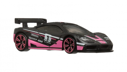 Тематическая Машинка Hot Wheels McLaren F1 GTR Neon Speeders 1:64 HLH72/HRW76 Black - Retromagaz, image 4