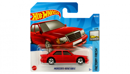 Машинка Базова Hot Wheels Mercedes-Benz 500 E Factory Fresh 1:64 HCT95 Red - Retromagaz, image 1