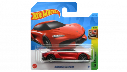 Машинка Базовая Hot Wheels Koenigsegg Gemera Exotics 1:64 HKK56 Red - Retromagaz, image 1