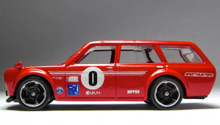 Машинка Базова Hot Wheels '71 Datsun Bluebird 510 Wagon Workshop 1:64 BFD77 Red - Retromagaz, image 4