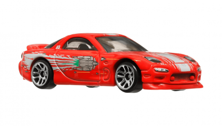 Тематична Машинка Hot Wheels 1995 Mazda RX-7 Dominic Toretto Fast & Furious 1:64 HNR88/HRW46 Red - Retromagaz, image 4