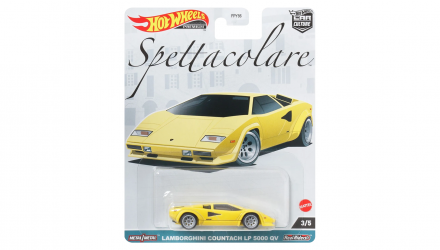 Машинка Premium Hot Wheels Lamborghini Countach LP 5000 QV Spettacolare 1:64 FPY86/HKC47 Yellow - Retromagaz, image 1