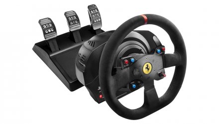 Кермо Дротовий Thrustmaster PlayStation 4 T300 Ferrari Integral Alcantara Edition Black Новий - Retromagaz, image 2