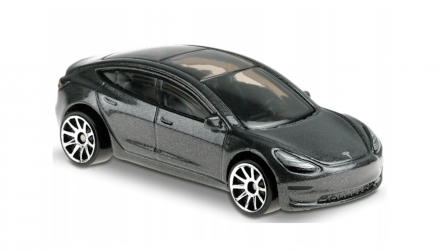 Тематическая Машинка Hot Wheels Tesla Model 3 Luxury Sedans 1:64 HDH14 Black - Retromagaz, image 3